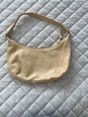 Madewell Pale Yellow Leather Shoulder Bag